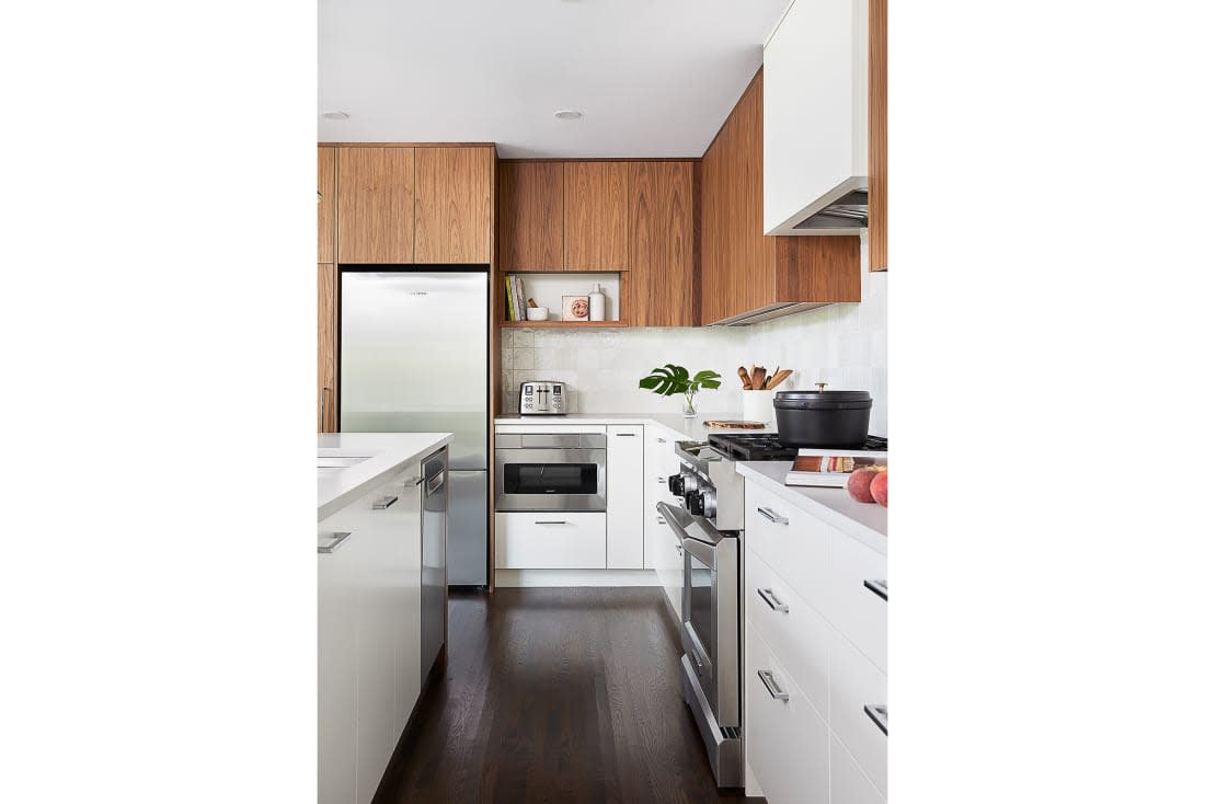 Contemporary Blue-Grey Bunkie Kitchenette - Chervin Kitchen & Bath - Port  Carling, ON