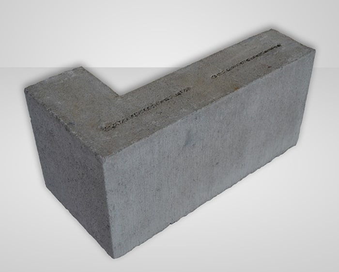 Concrete block 4 inch L corners