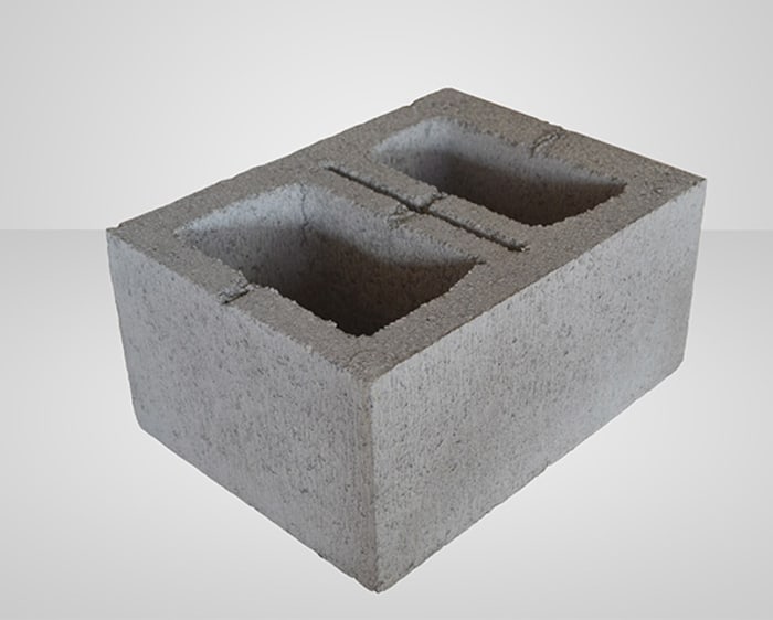 Concrete block 12 inch 2 plain end pier