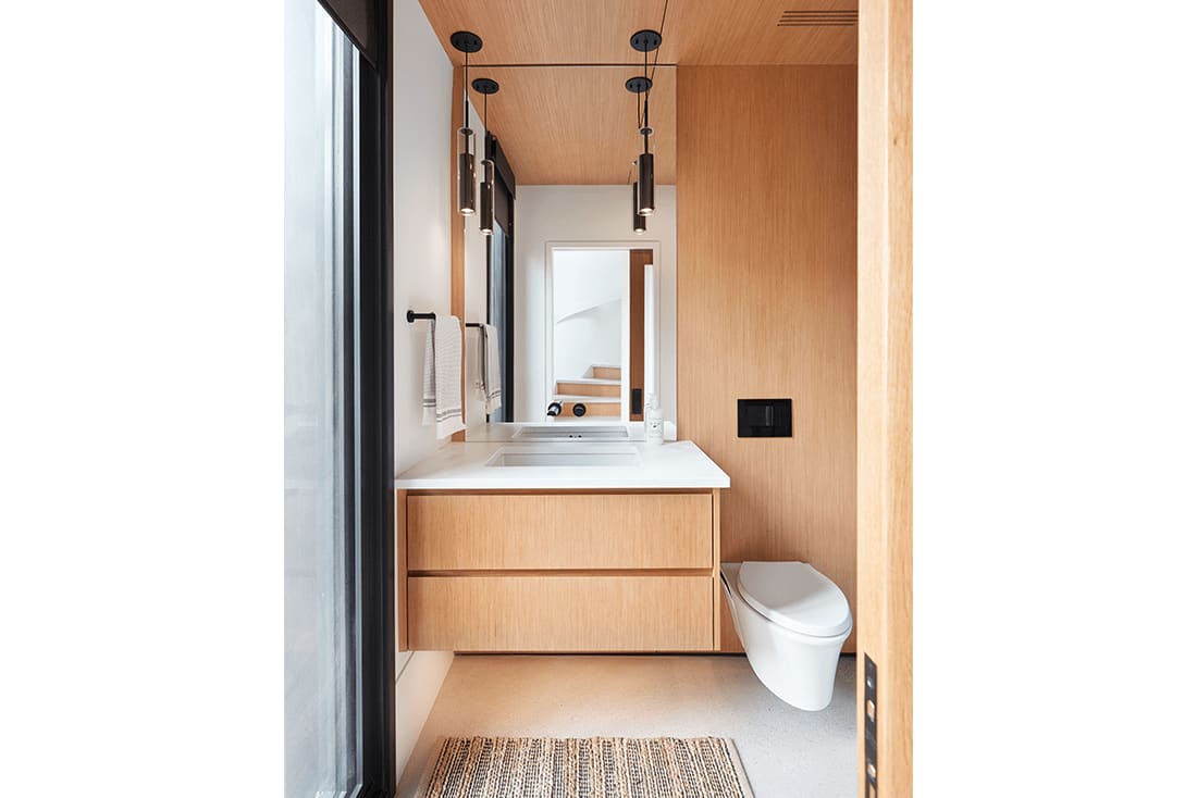 Custom Rift White Oak Bathroom Vanity Chervin Kitchen & Bath Custom