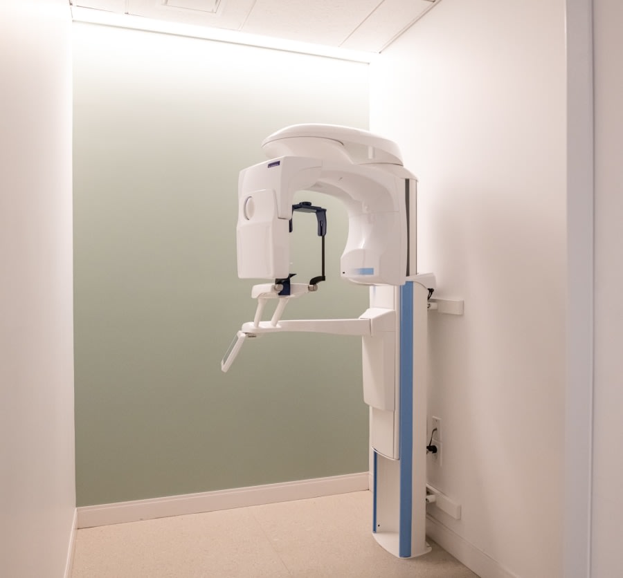 Dental X-ray machine.