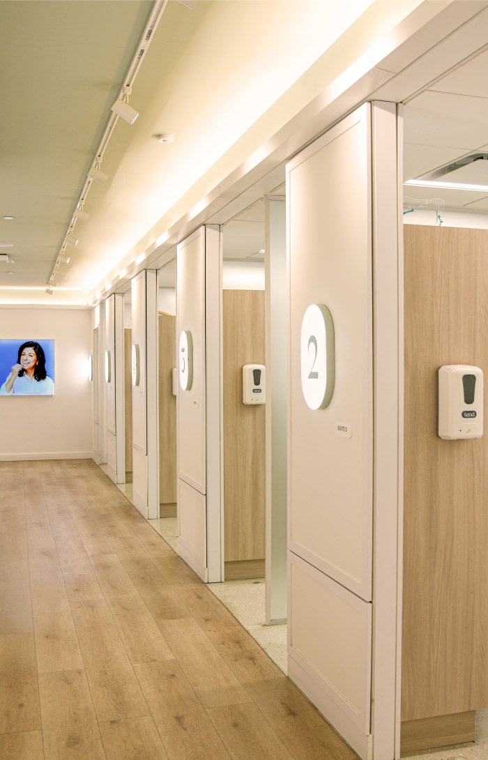 Row of dental suites.