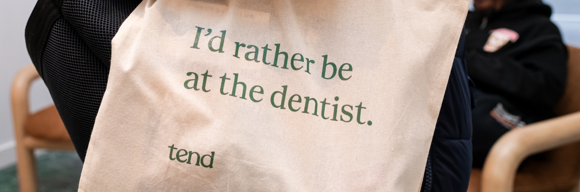 A Tend Dental tote bag.