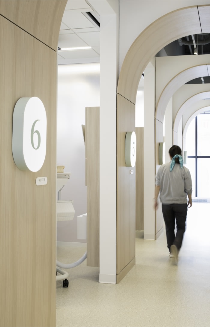 Row of dental suites.