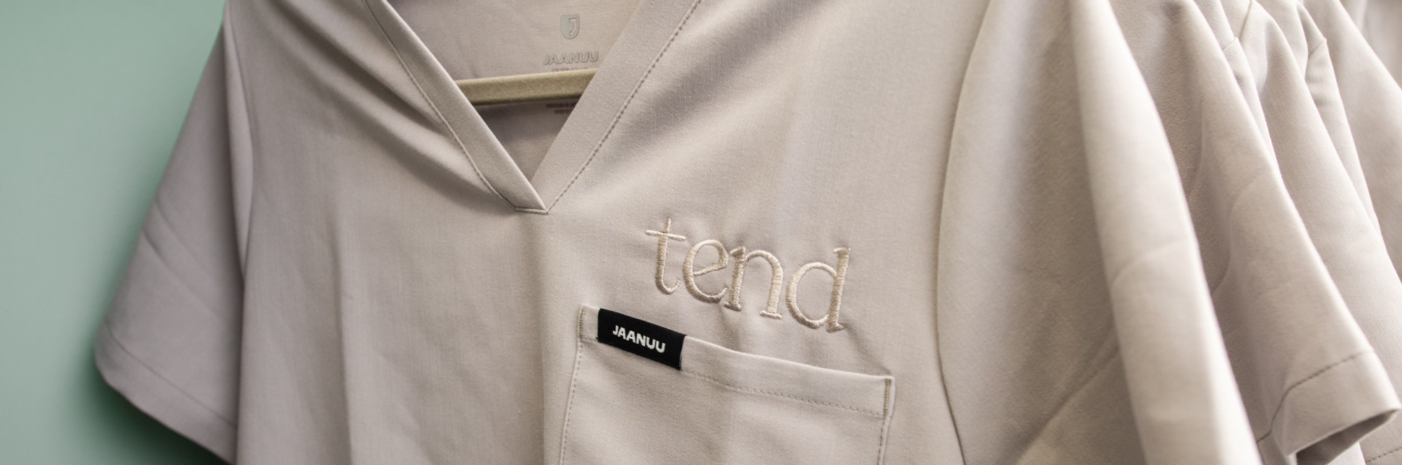 Dental professional scrubs.