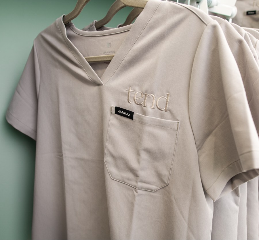 Dental professional uniform.