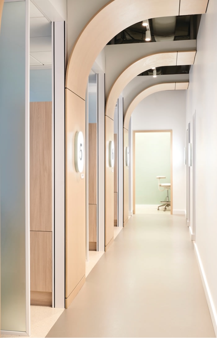 Row of dental suites.