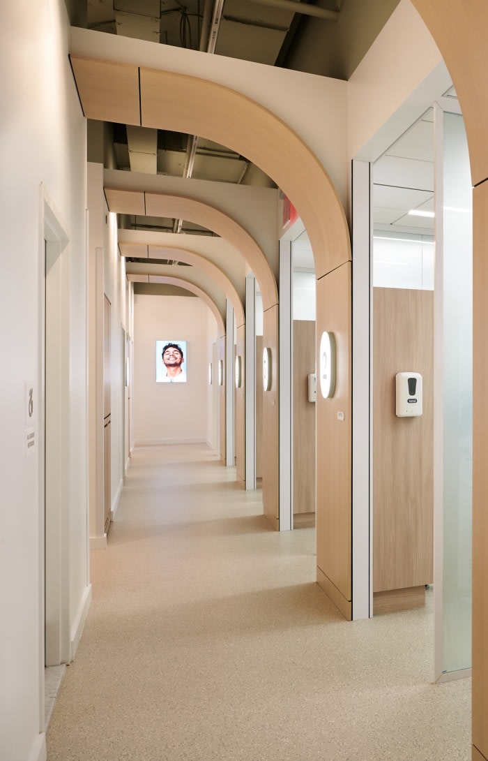 Row of dental suites.