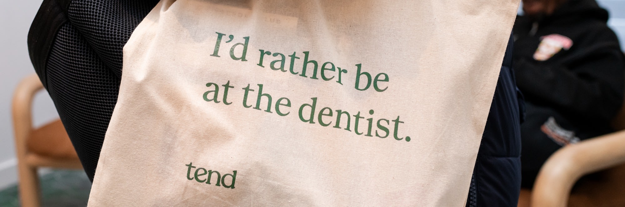 A Tend Dental tote bag.
