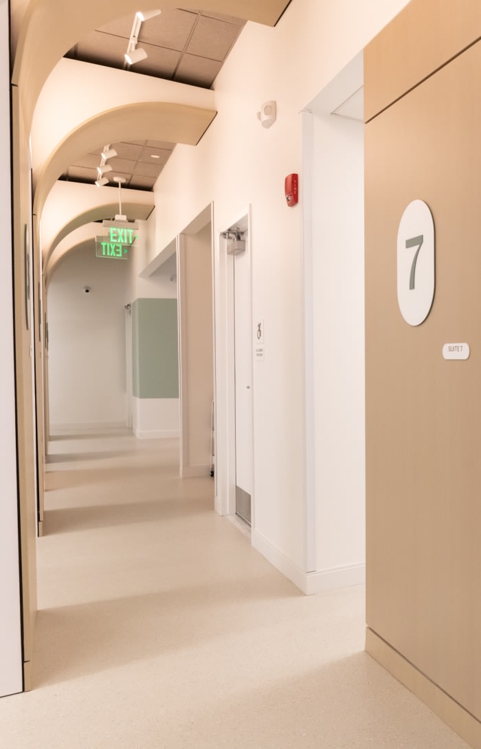 Row of dental suites.