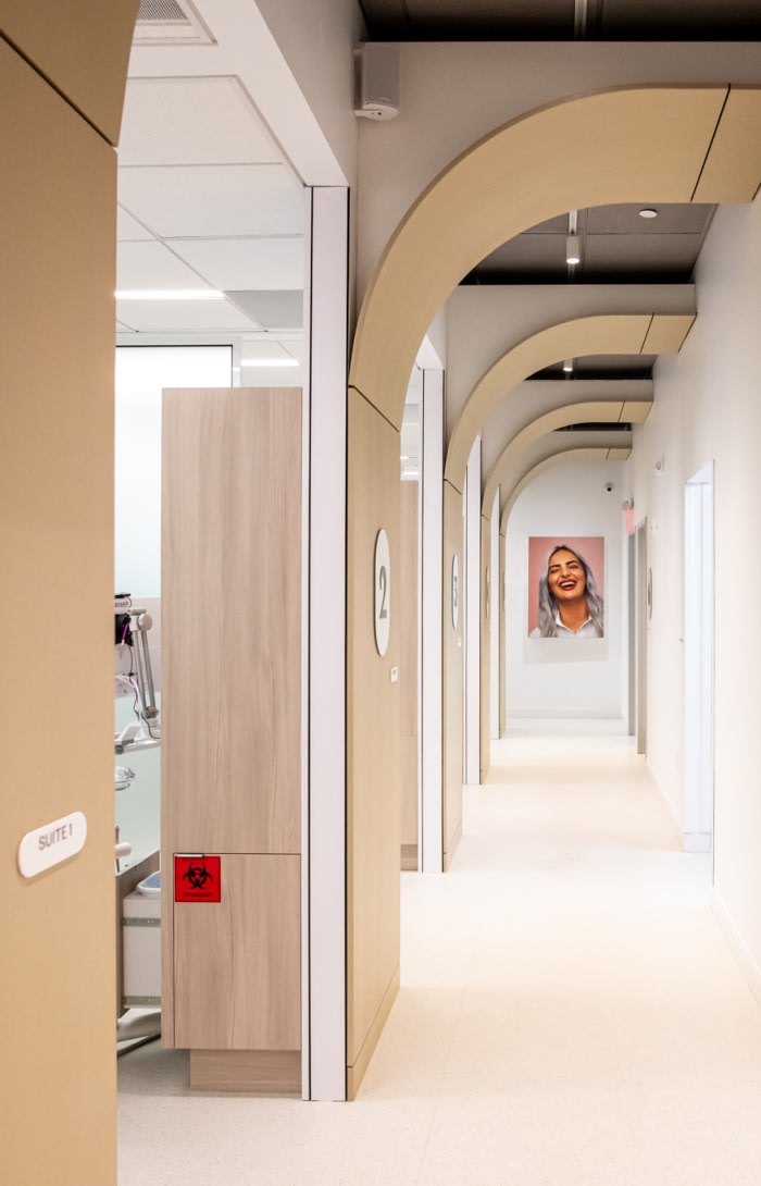 Row of dental suites.