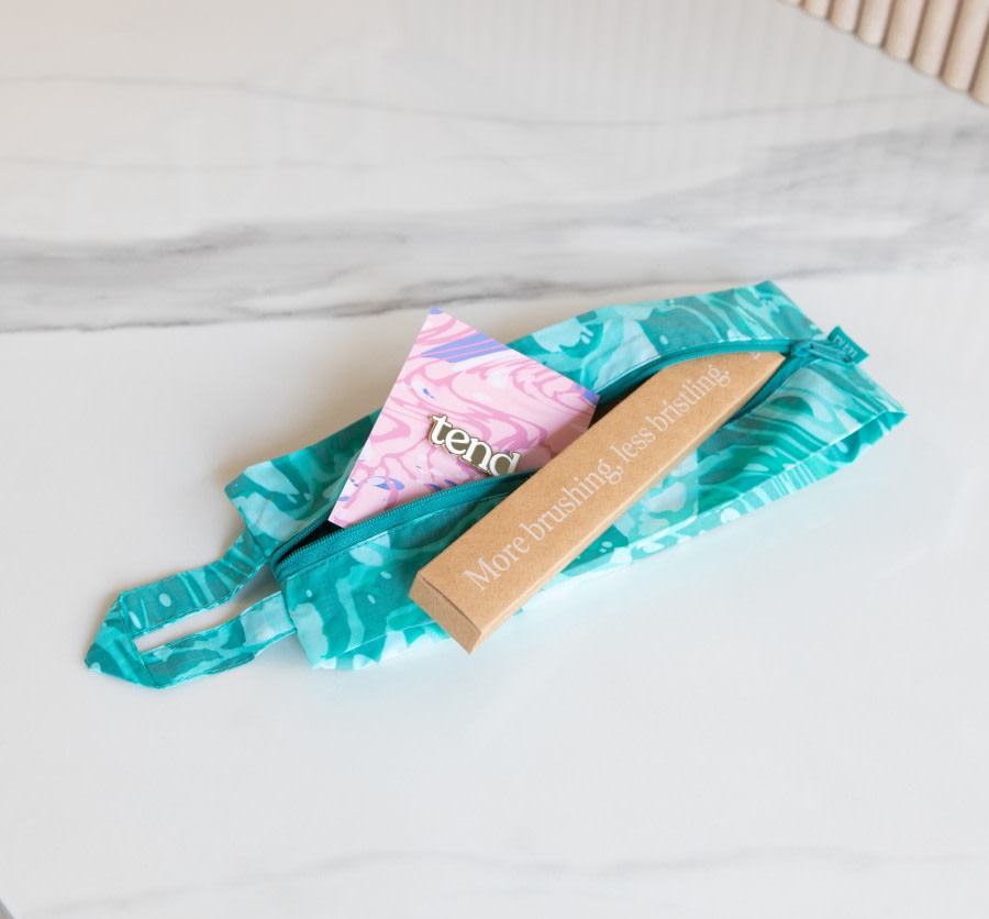 Complimentary Tend Dental brush bag