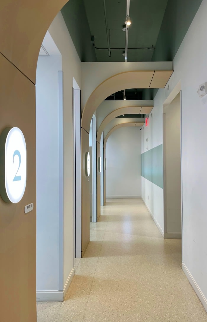 Row of dental suites.