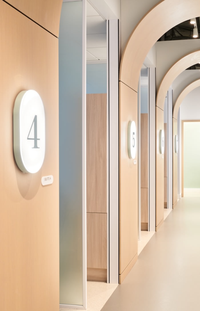 Row of dental suites.