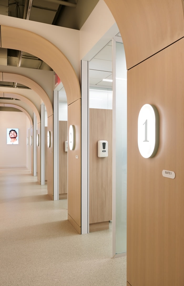 Row of dental suites.