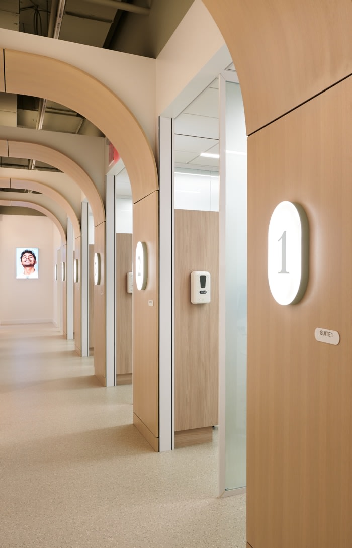 Row of dental suites.