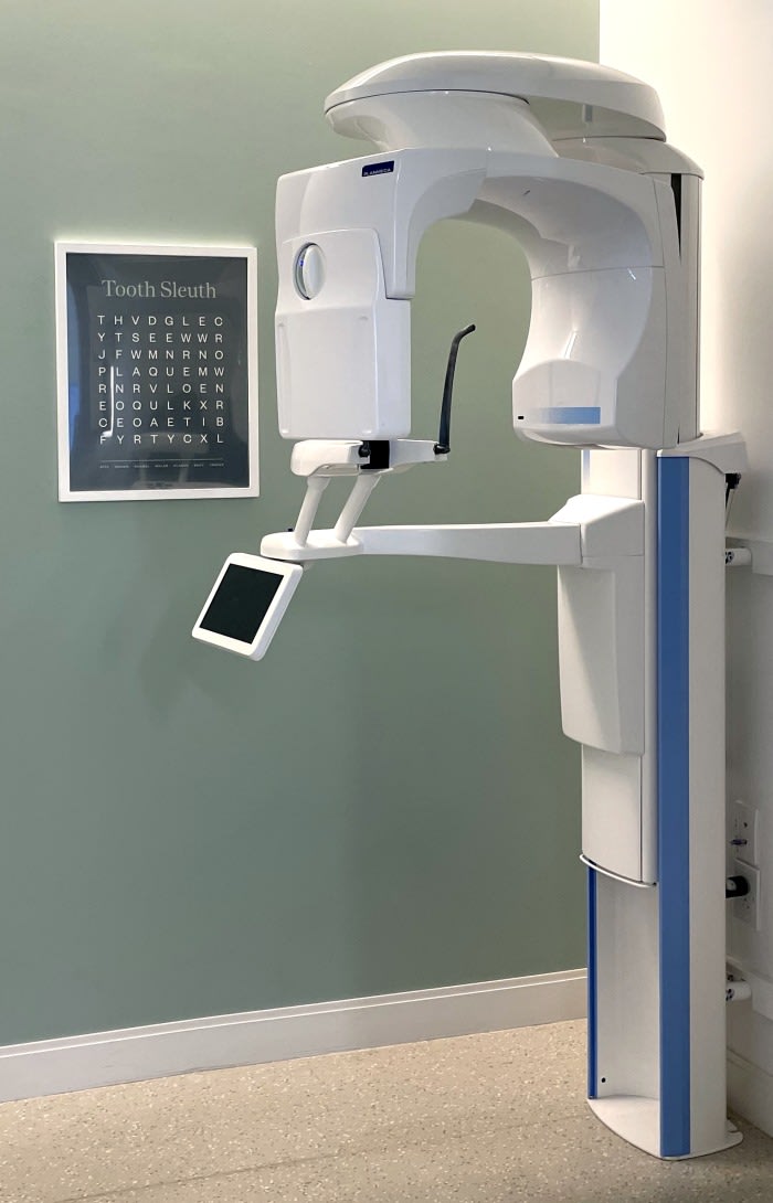 A dental X-ray machine.