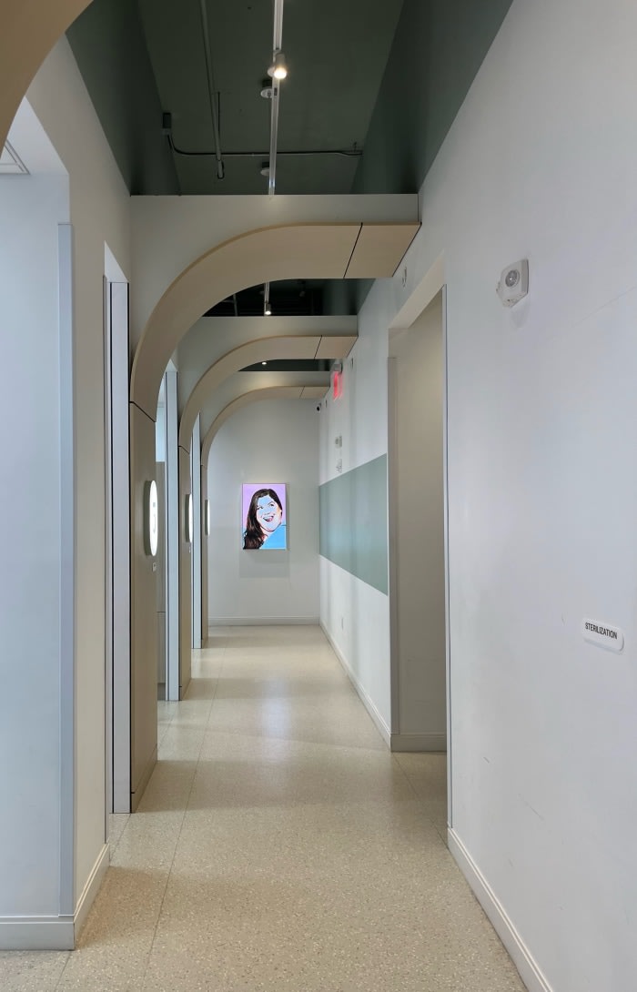 Row of dental suites.