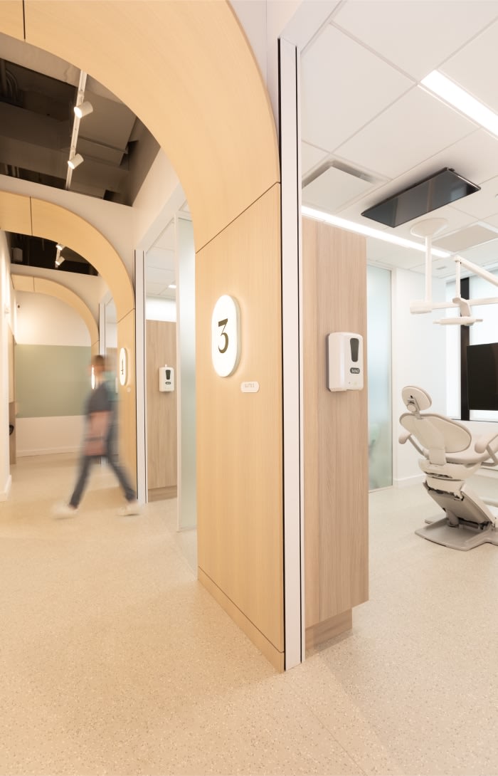 Row of dental suites.