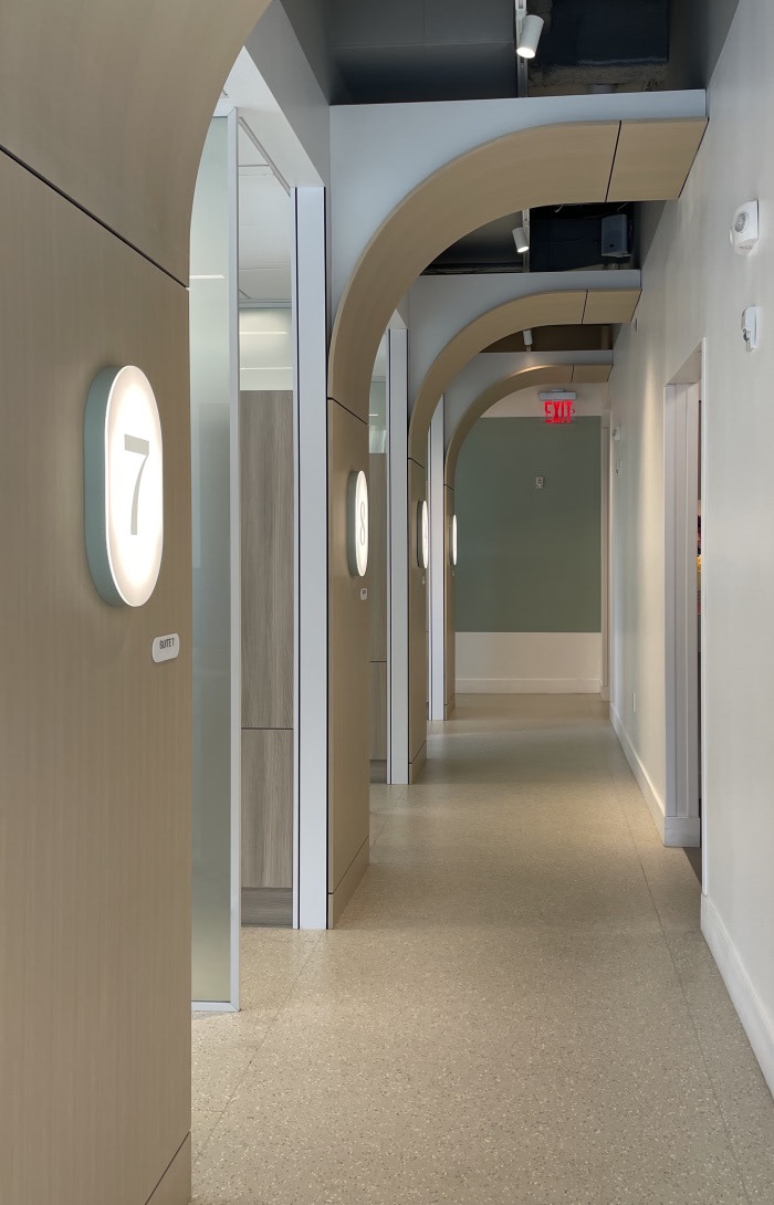 Row of dental suites.