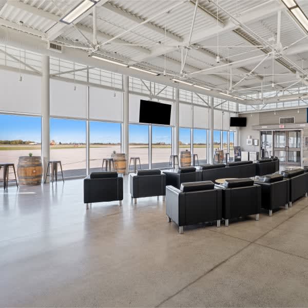 Event space at GNCC event at Niagara District Airport