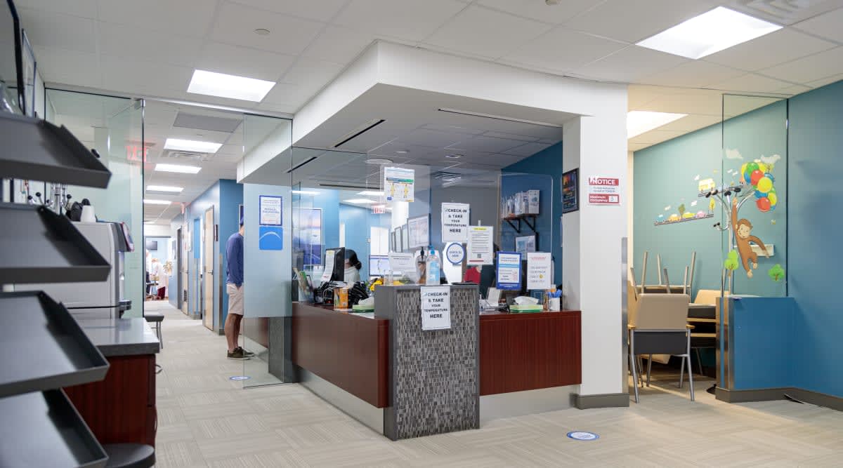 Reception area