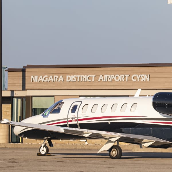 GNCC event at Niagara District Airport exterior