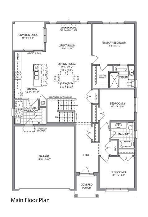 the Arthur Main Floor Plan