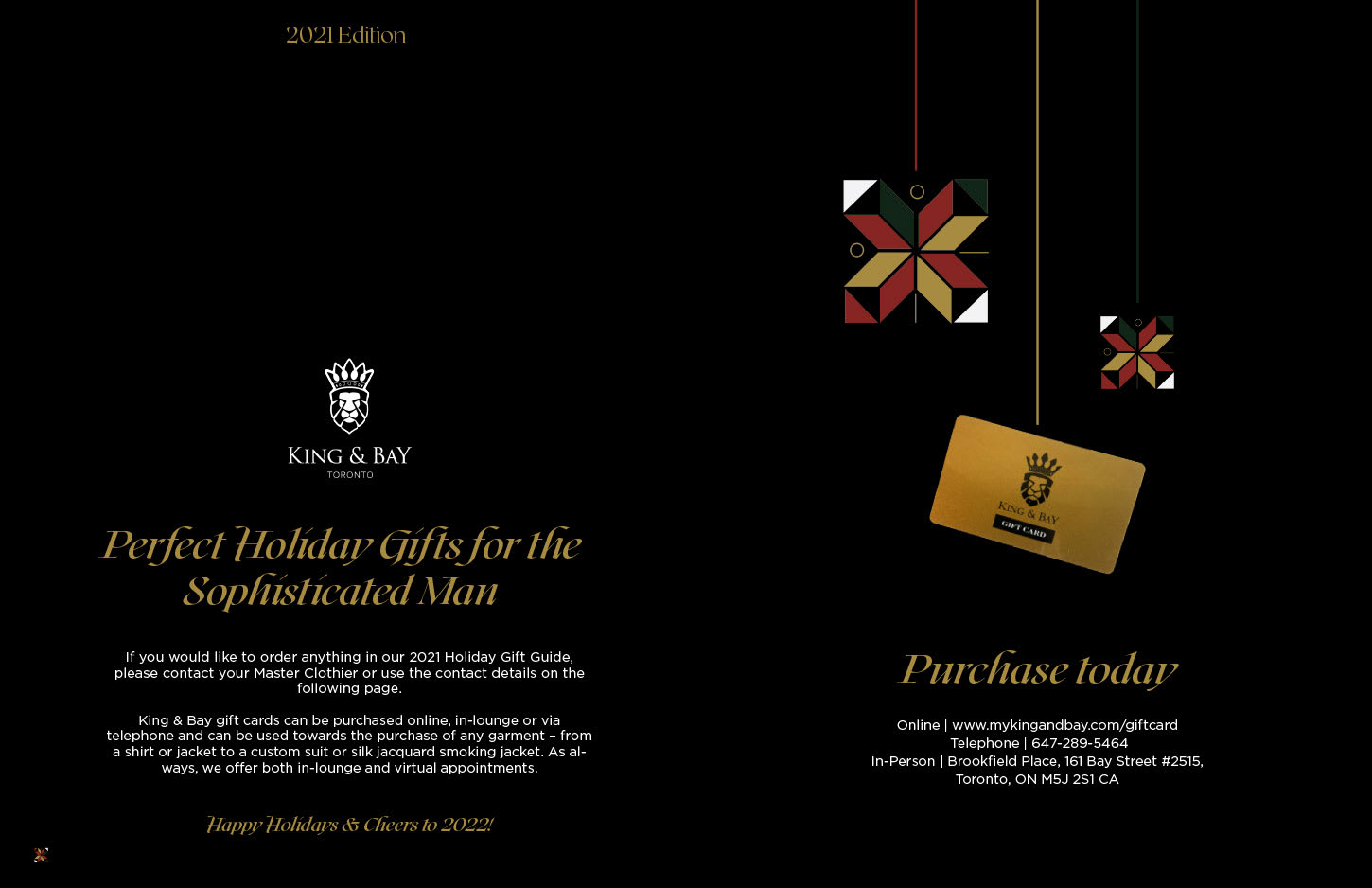 King & Bay Last-Minute Holiday Gift Guide