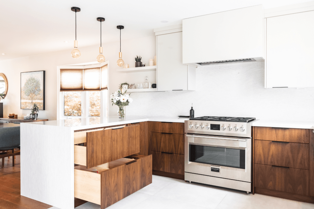 contemporary-walnut-cabinetry-kitchen-peninsula