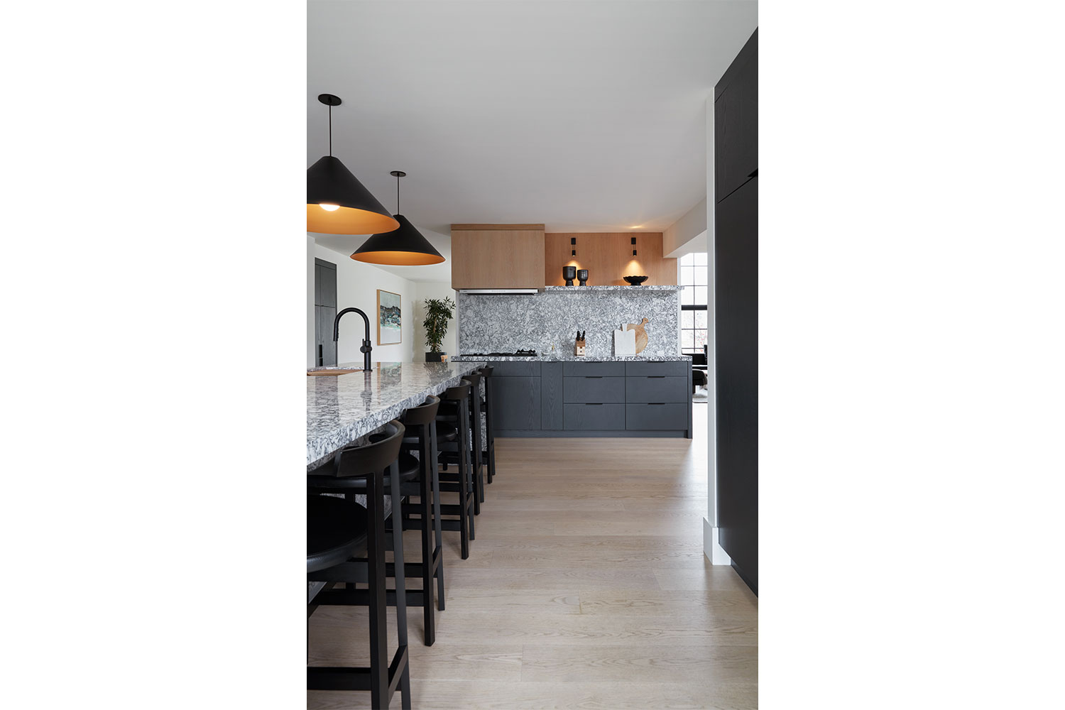 Modern Matte Black Kitchen Chervin Kitchen & Bath Guelph, ON