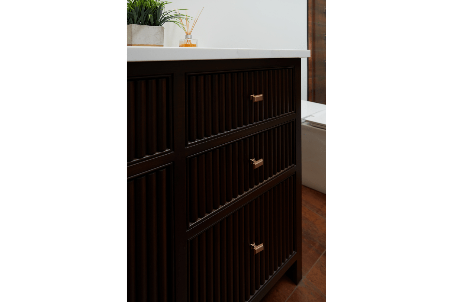 Project Calfass: Reeded Guest Vanity