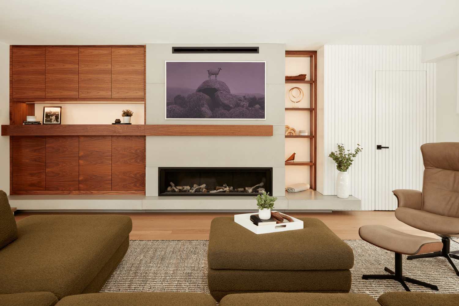 Project Cambria: Mid-Century Modern Family Room