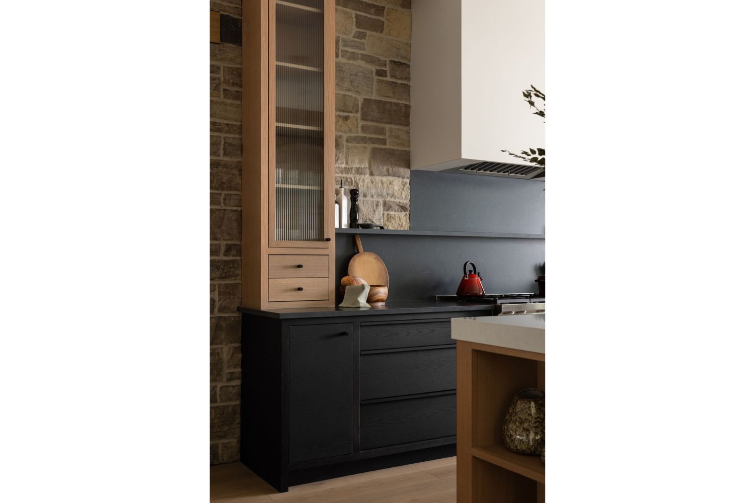 Project Fieldale: White oak custom kitchen cabinets