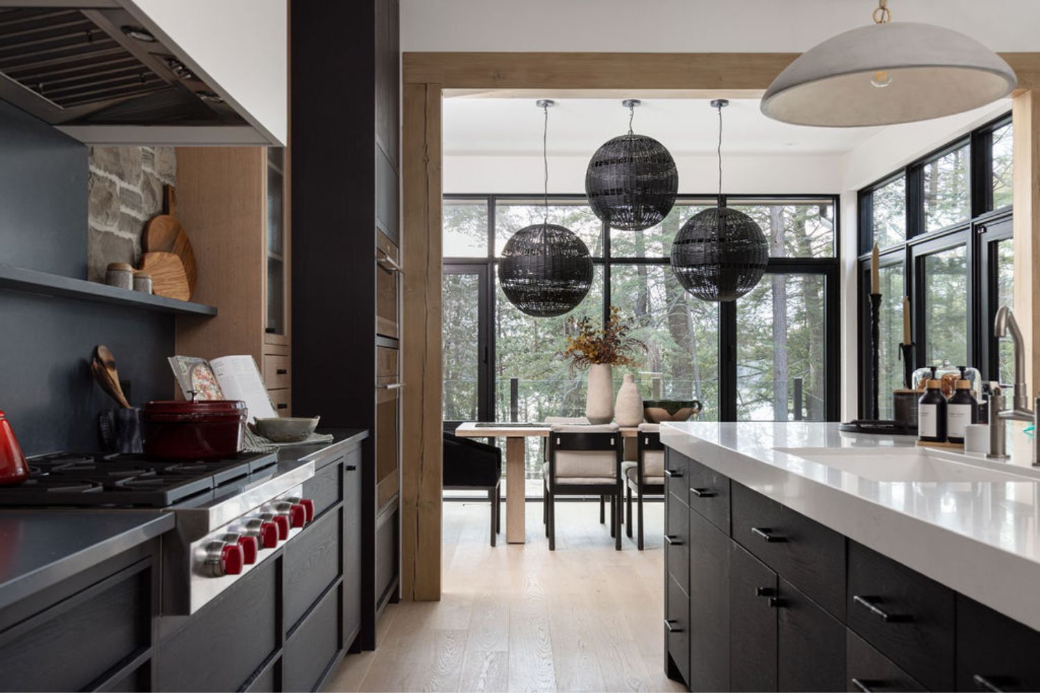 Project Fieldale: Red oak cabinetry in modern kitchen