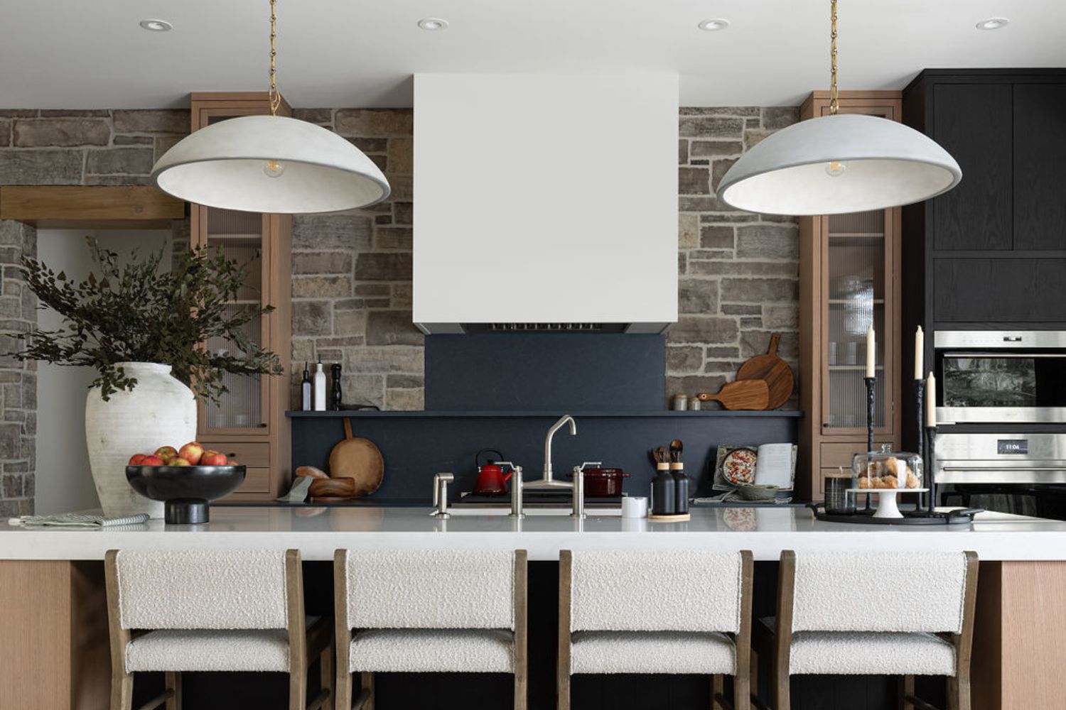 Project Fieldale: Overhead lighting in modern kitchen remodel