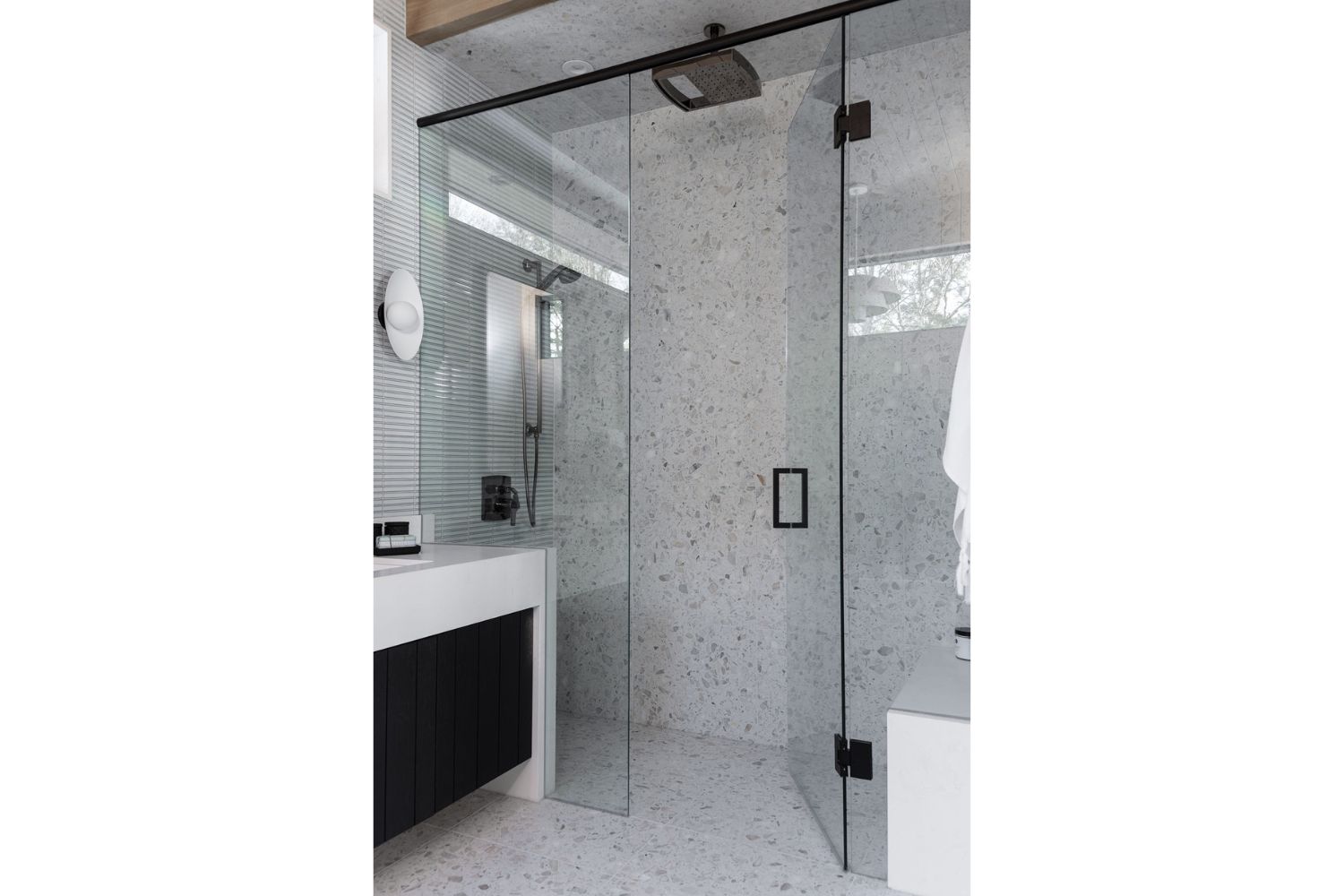 Project Fieldale: Walk in custom glass bathroom shower