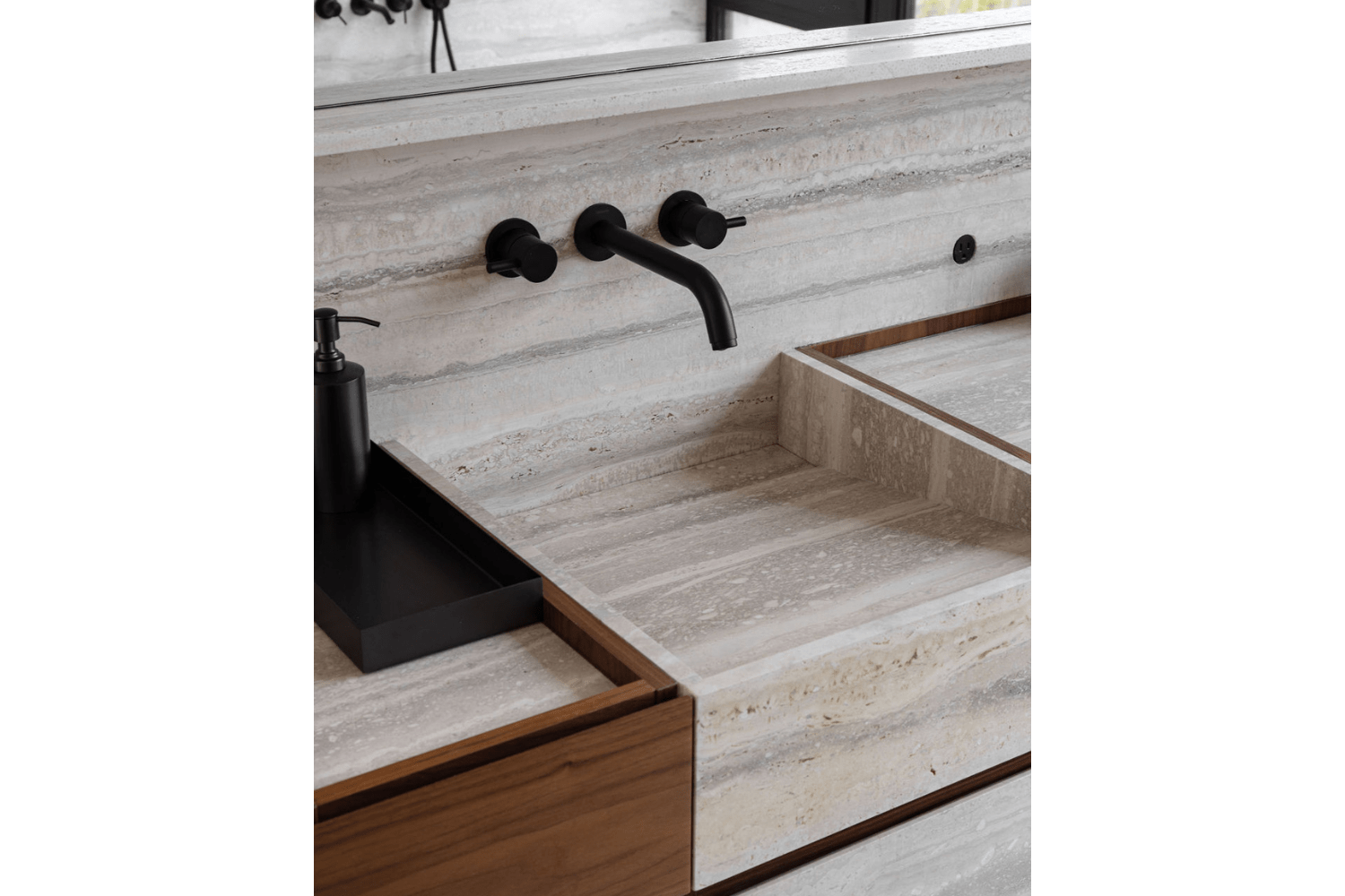 Contemporary Inverted stone bathroom sink