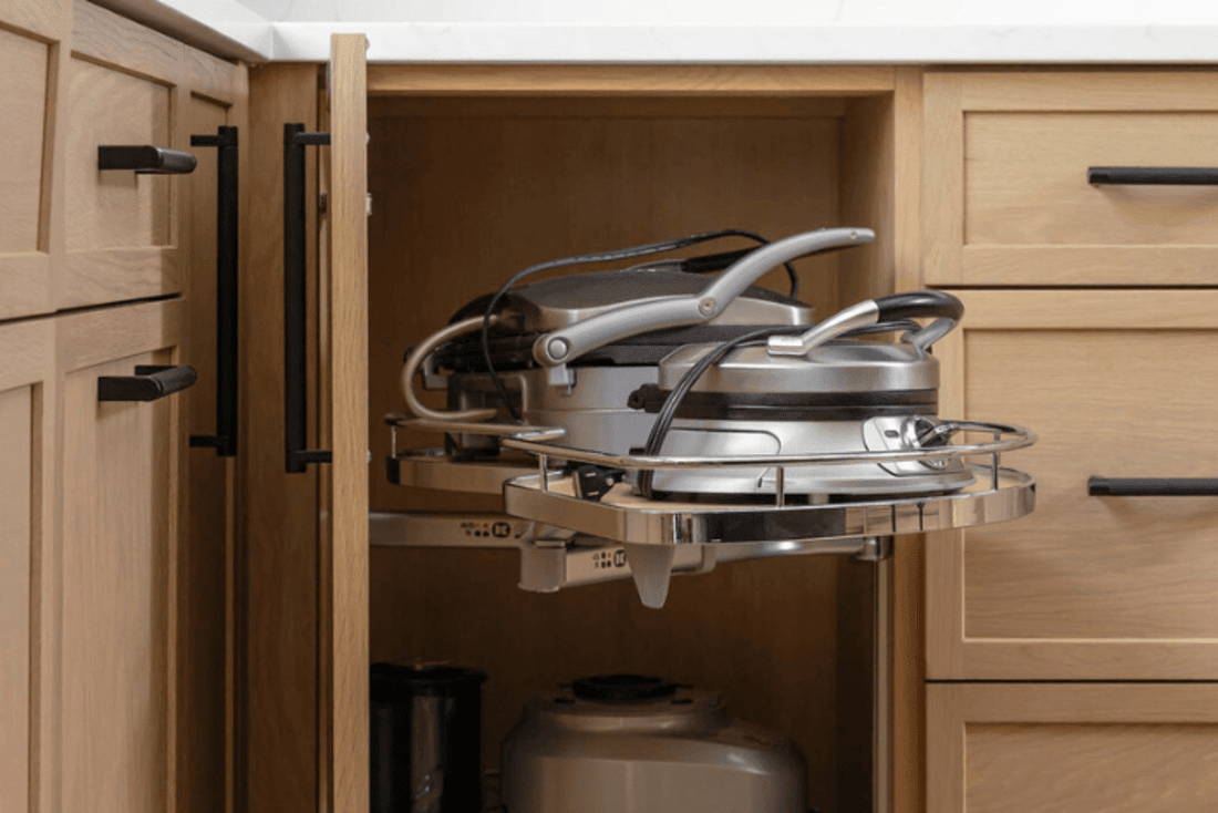 Leman corner cabinet storage solution
