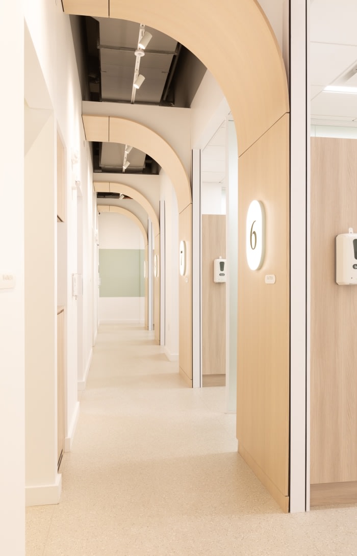 Row of dental suites.