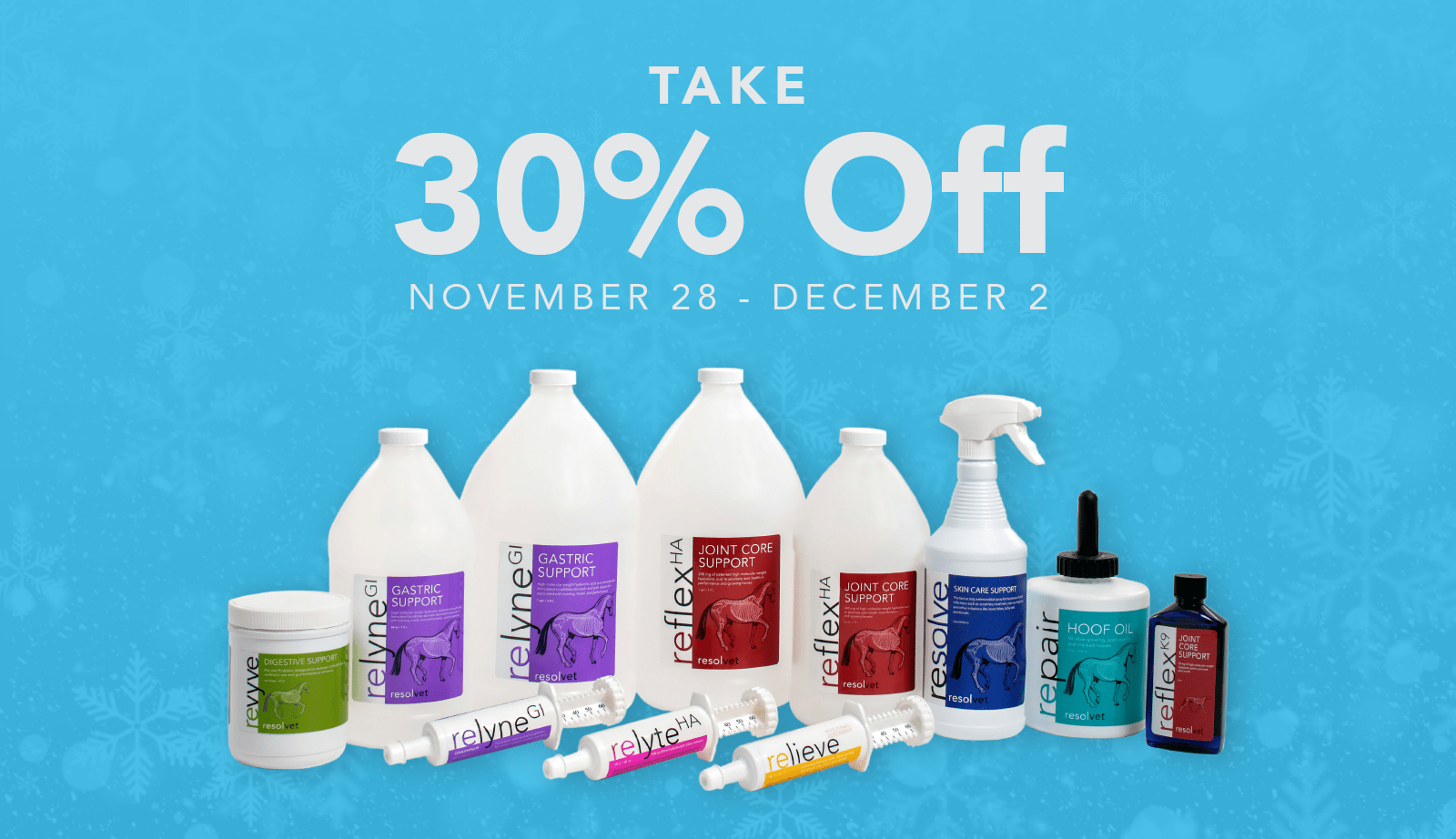 Black Friday / Cyber Monday: 30% off