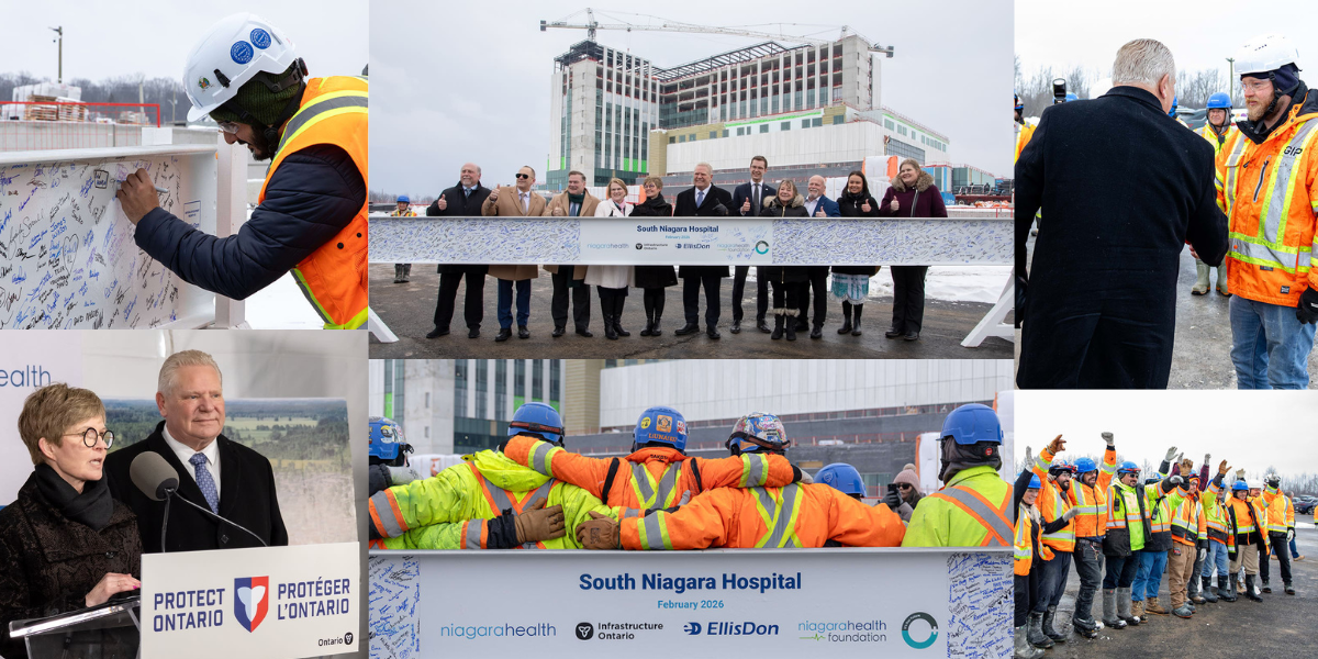 South Niagara Hospital marks major milestone with beam signing c