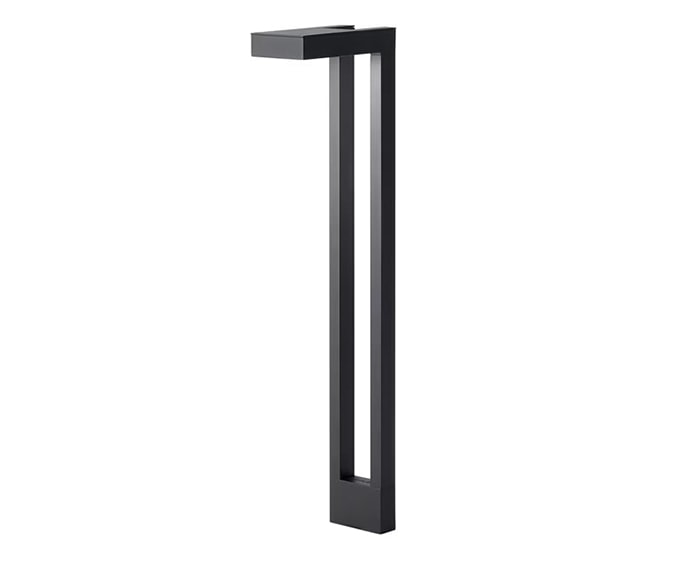 12V Two Arm Path Light Textured Black