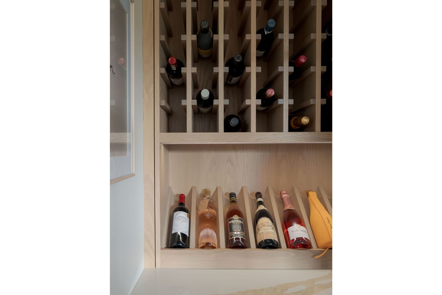 Wine room bottle storage