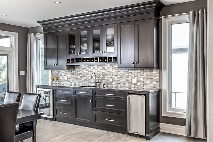 Parkview | Grey & Black Transitional Kitchen | Chervin Kitchen & Bath ...